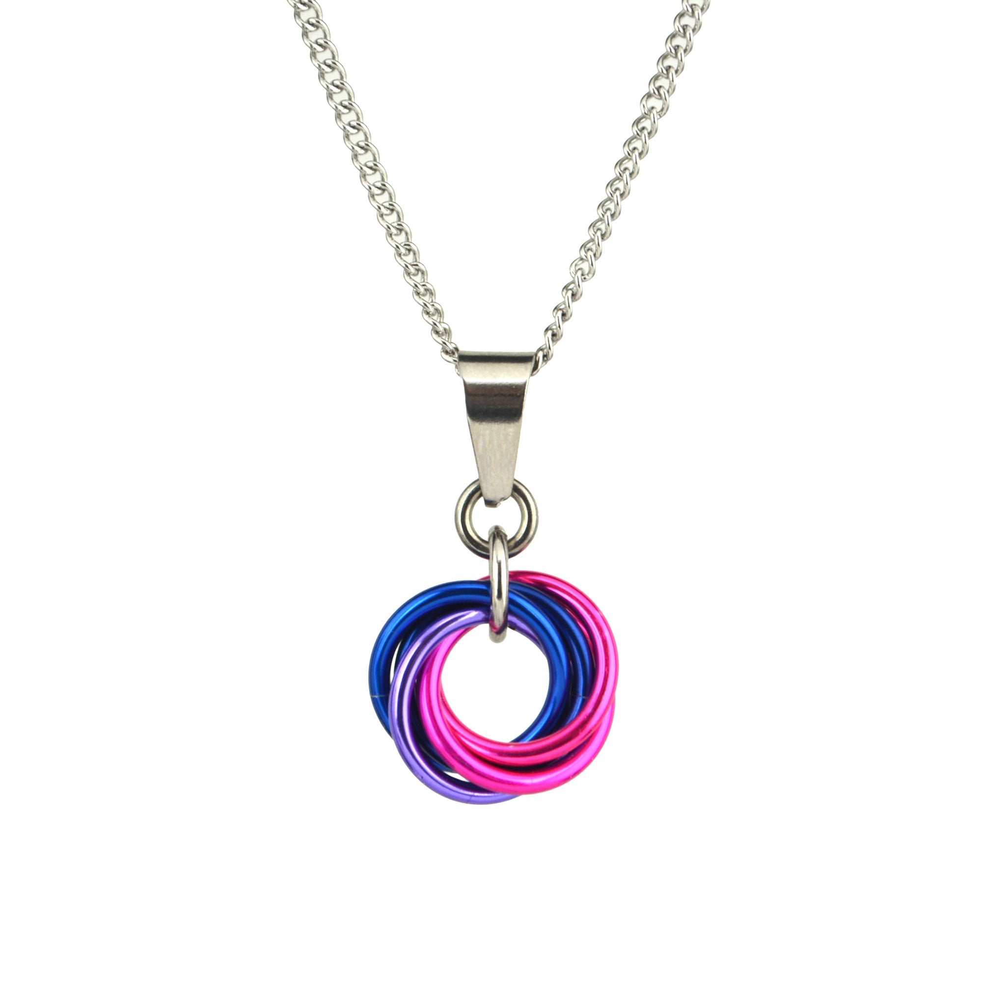 Bisexual Pride - Small Swirl Pendant