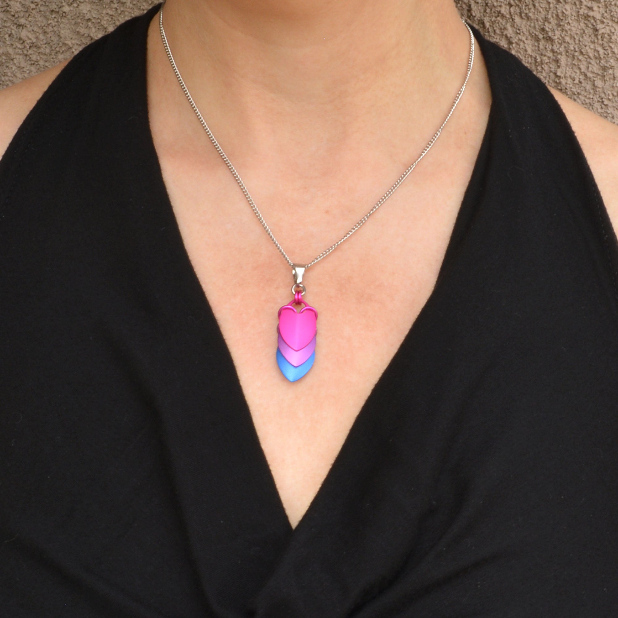 Bisexual Pride - Chevron Pendant (Short)