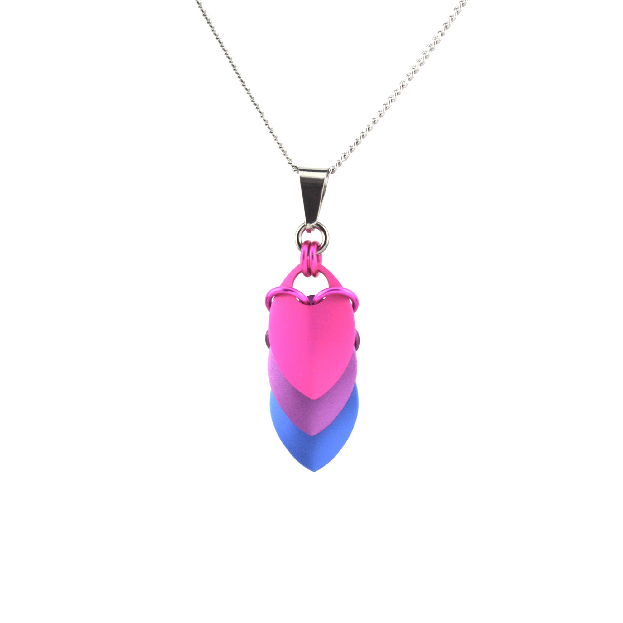 Bisexual Pride - Chevron Short Pendant