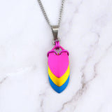 Pansexual Pride - Chevron Pendant (Short)