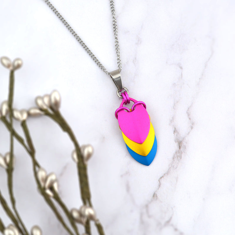 Pansexual Pride - Chevron Pendant (Short)