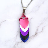 Genderfluid Pride - Chevron Pendant (Medium)