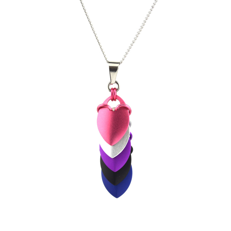 Genderfluid Pride - Chevron Pendant (Medium)