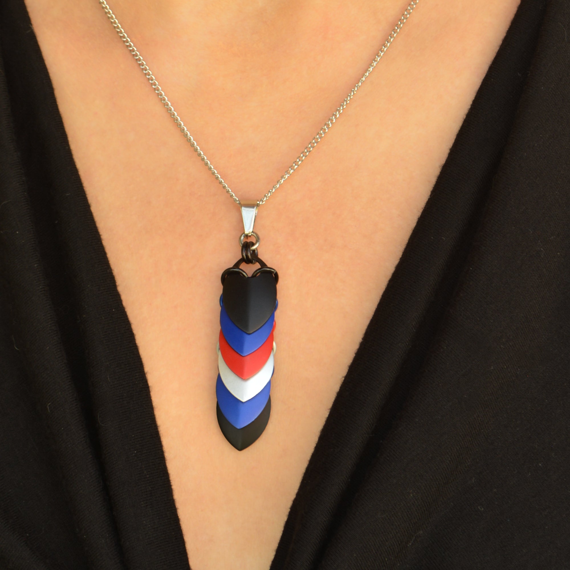 Leather Pride - Chevron Pendant (Long)