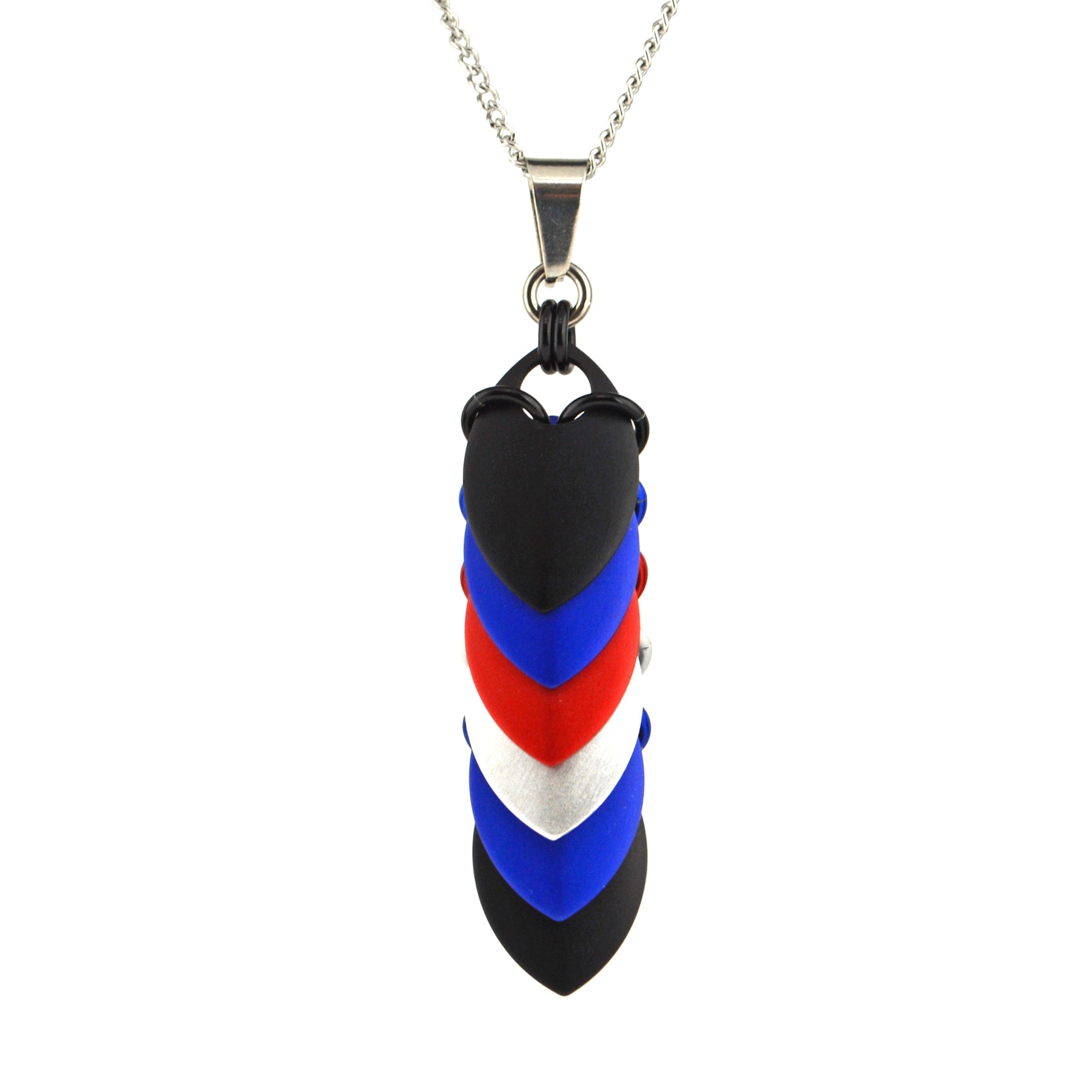 Leather Pride - Chevron Long Pendant