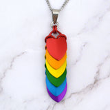 Rainbow Pride - Chevron Pendant (Long)