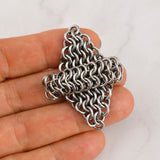 Finger Armor - Mesh Diamond Statement Ring