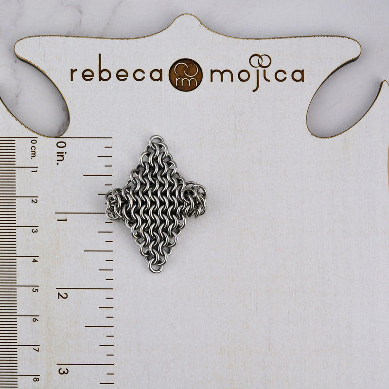 Finger Armor - Mesh Diamond Statement Ring