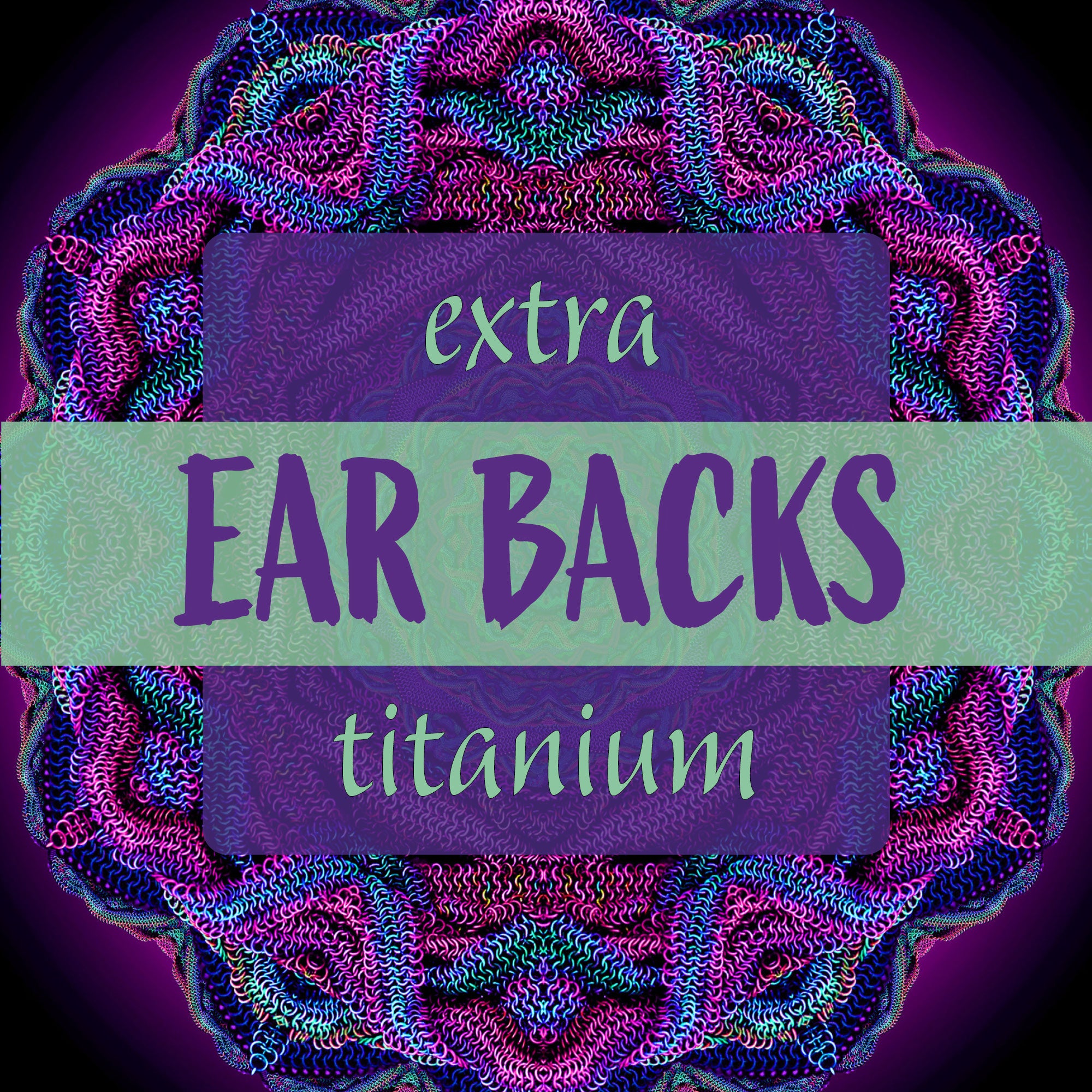 Titanium Earring Backs 4 pc (2 pairs)