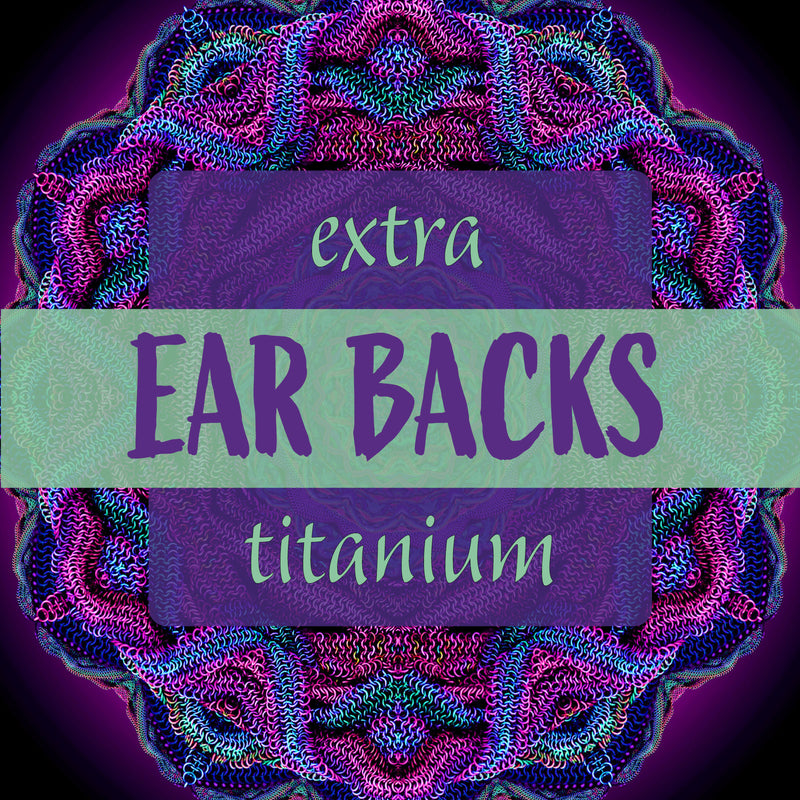 Titanium Earring Backs 4 pc (2 pairs)