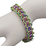 SALE: Spring Elfweave Niobium & Sterling Bracelet - MEDIUM - Approx 7.25"