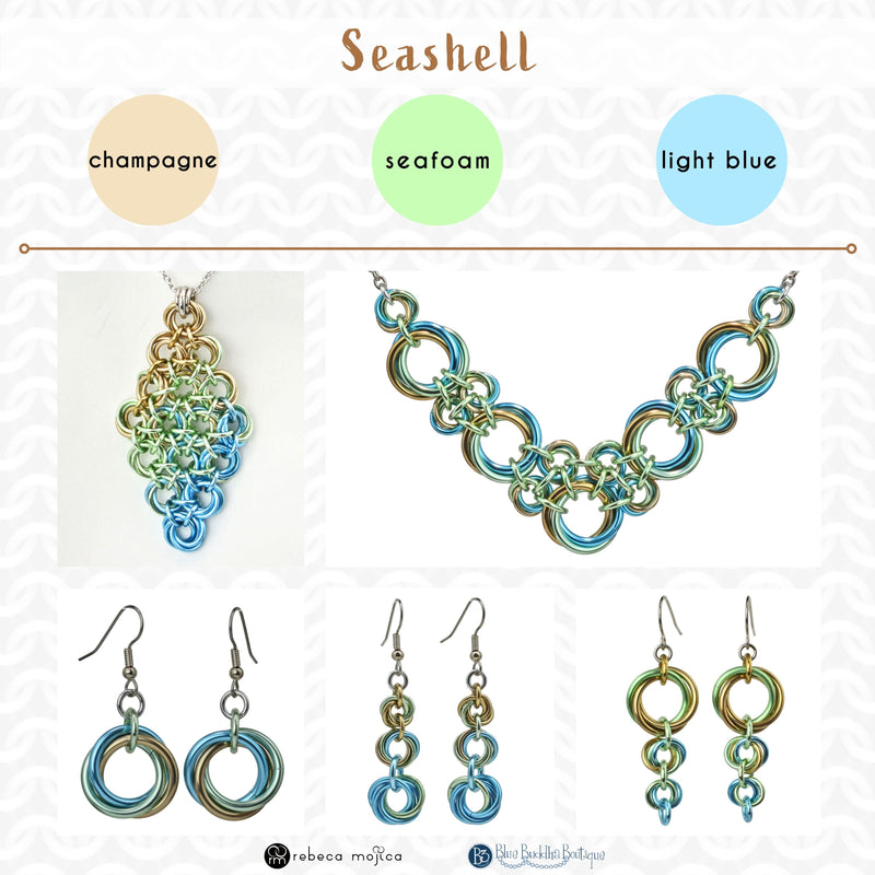 Cluster Earrings - Seashell