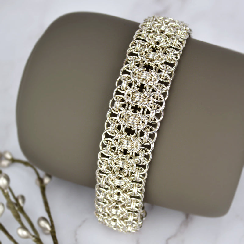 Sterling Silver Intricate Cuff - 7.25" - SPECIAL SALE
