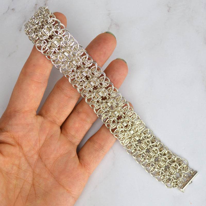 Sterling Silver Intricate Cuff - 7.25" - SPECIAL SALE