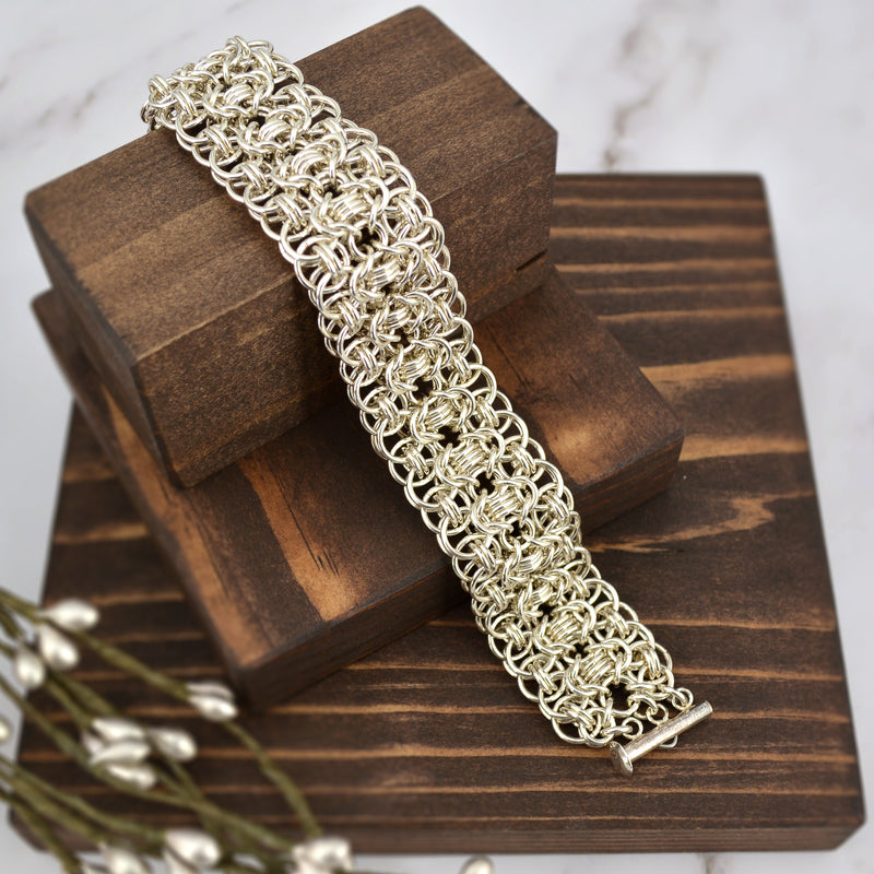 Sterling Silver Intricate Cuff - 7.25" - SPECIAL SALE