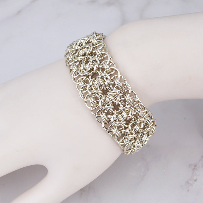 Sterling Silver Intricate Cuff - 7.25" - SPECIAL SALE