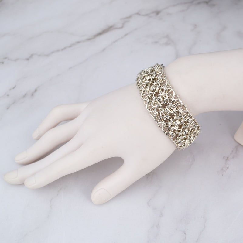Sterling Silver Intricate Cuff - 7.25" - SPECIAL SALE