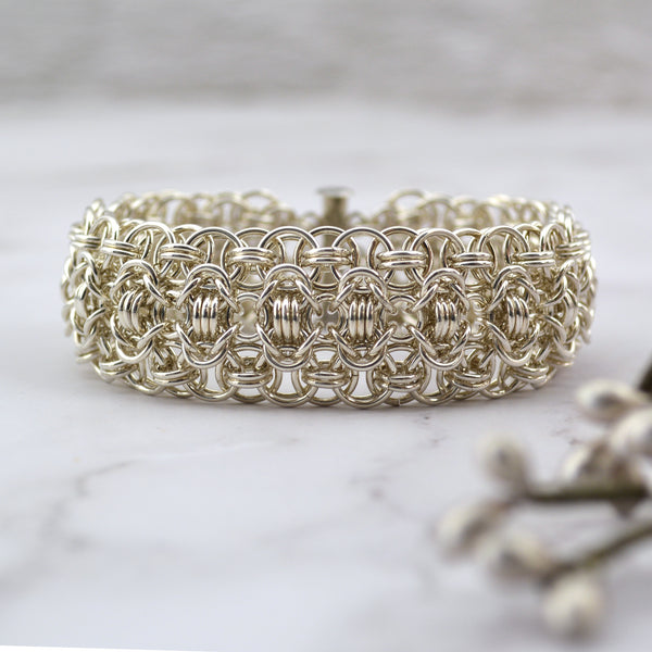 Sterling Silver Intricate Cuff - 7.25" - SPECIAL SALE