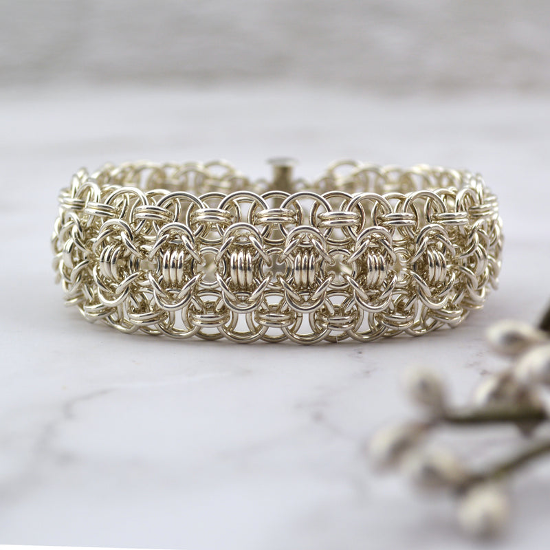 Sterling Silver Intricate Cuff - 7.25" - SPECIAL SALE