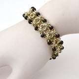 Beaded Sterling Gridlock - 7.25" - SPECIAL SALE