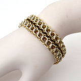 SALE: Sterling & Gold-Fill Reversible Cuff - 7.25"