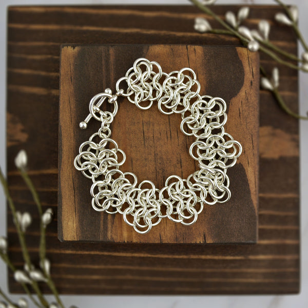 SALE: Sterling Silver Rosettes - 6.75"