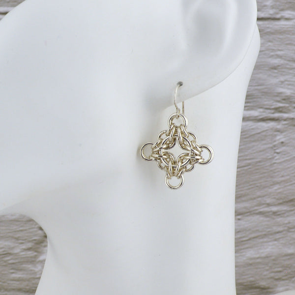 SALE: Sterling Silver Celtic Filigree Earrings