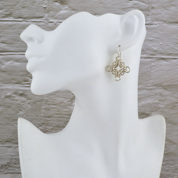 SALE: Sterling Silver Celtic Filigree Earrings