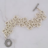 SALE: Sterling Silver Mobiused Rosettes - XS (approx 6.5")