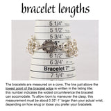 SALE: Sterling Silver Mobiused Rosettes - XS (approx 6.5")
