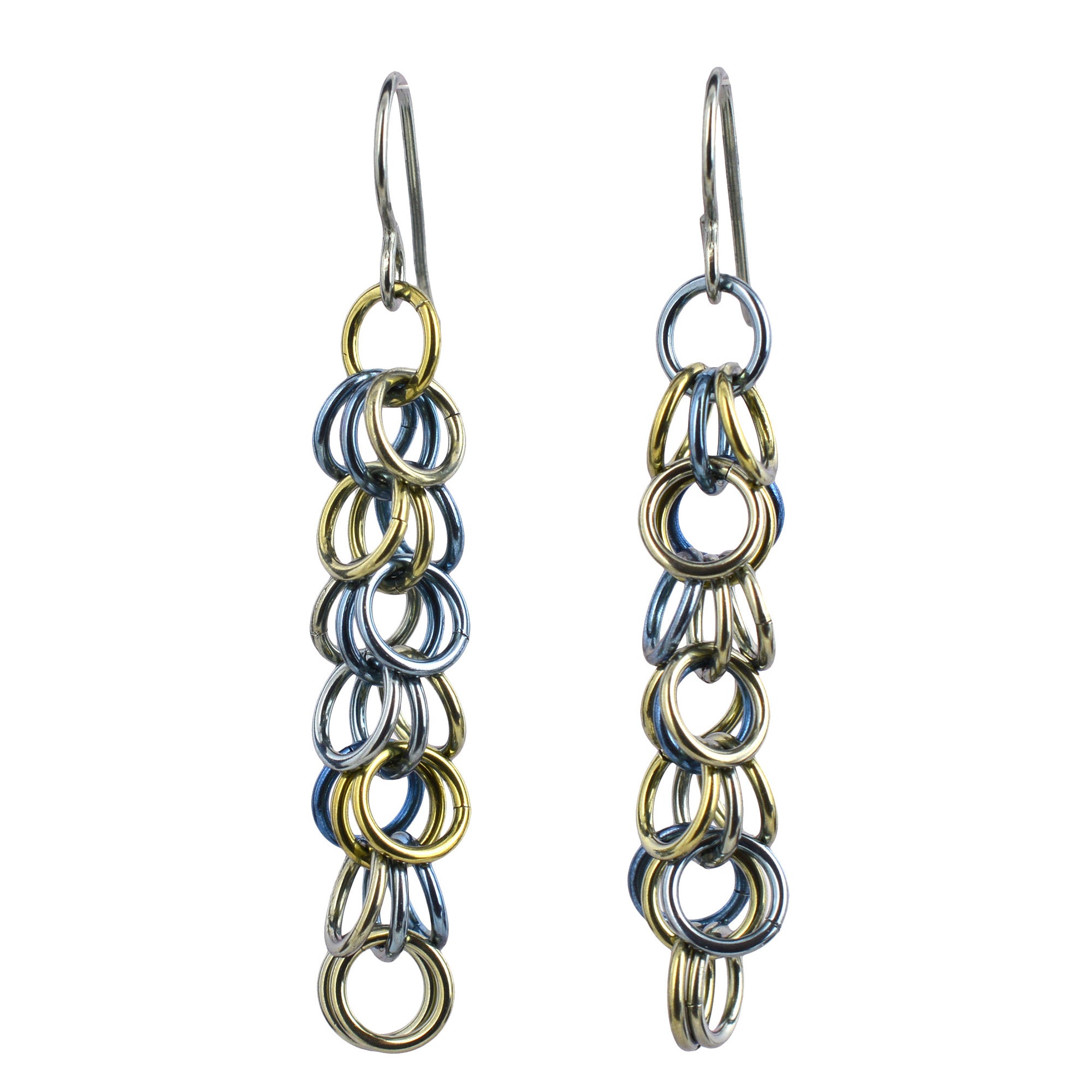 SALE: Niobium Fringe Earrings