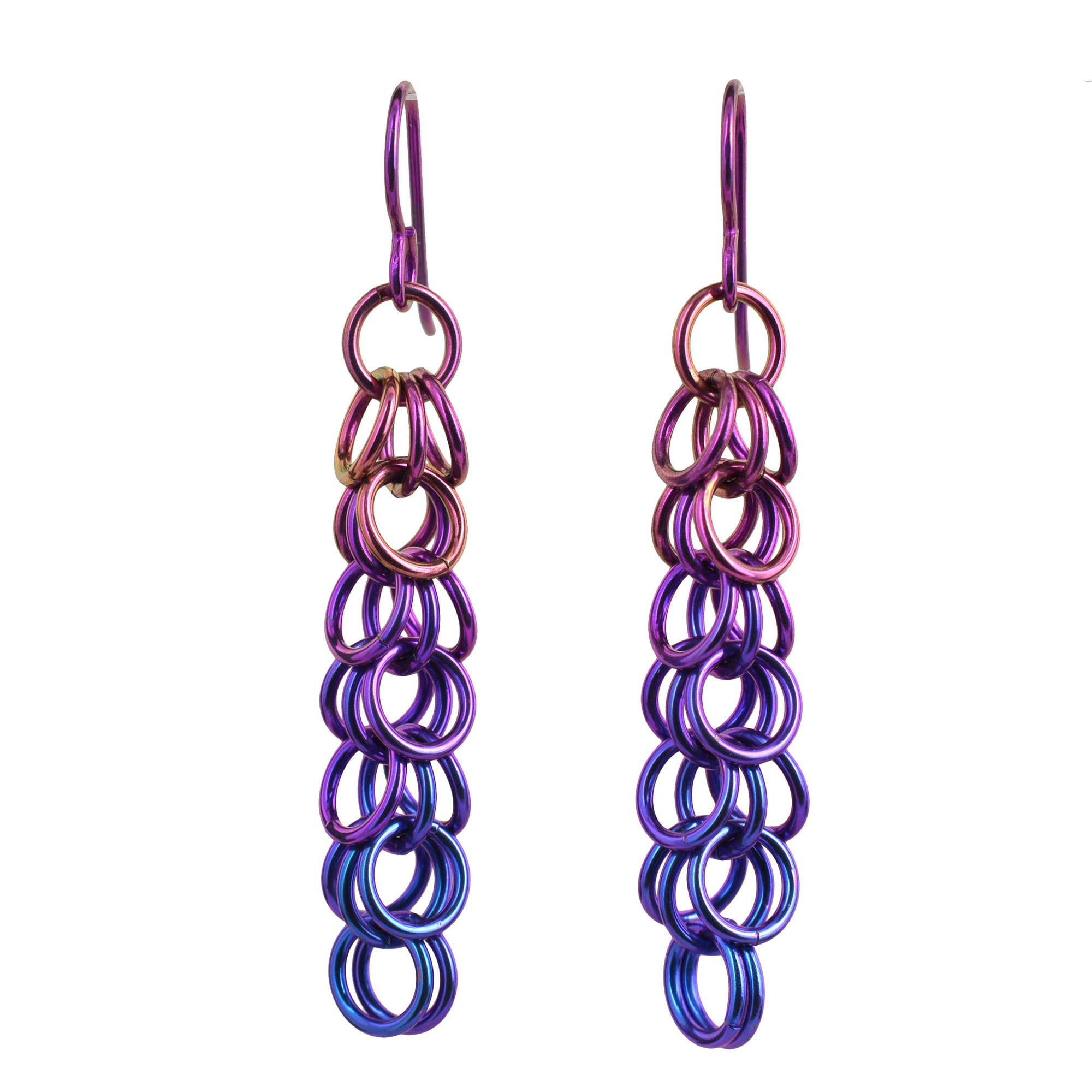 SALE: Niobium Fringe Earrings