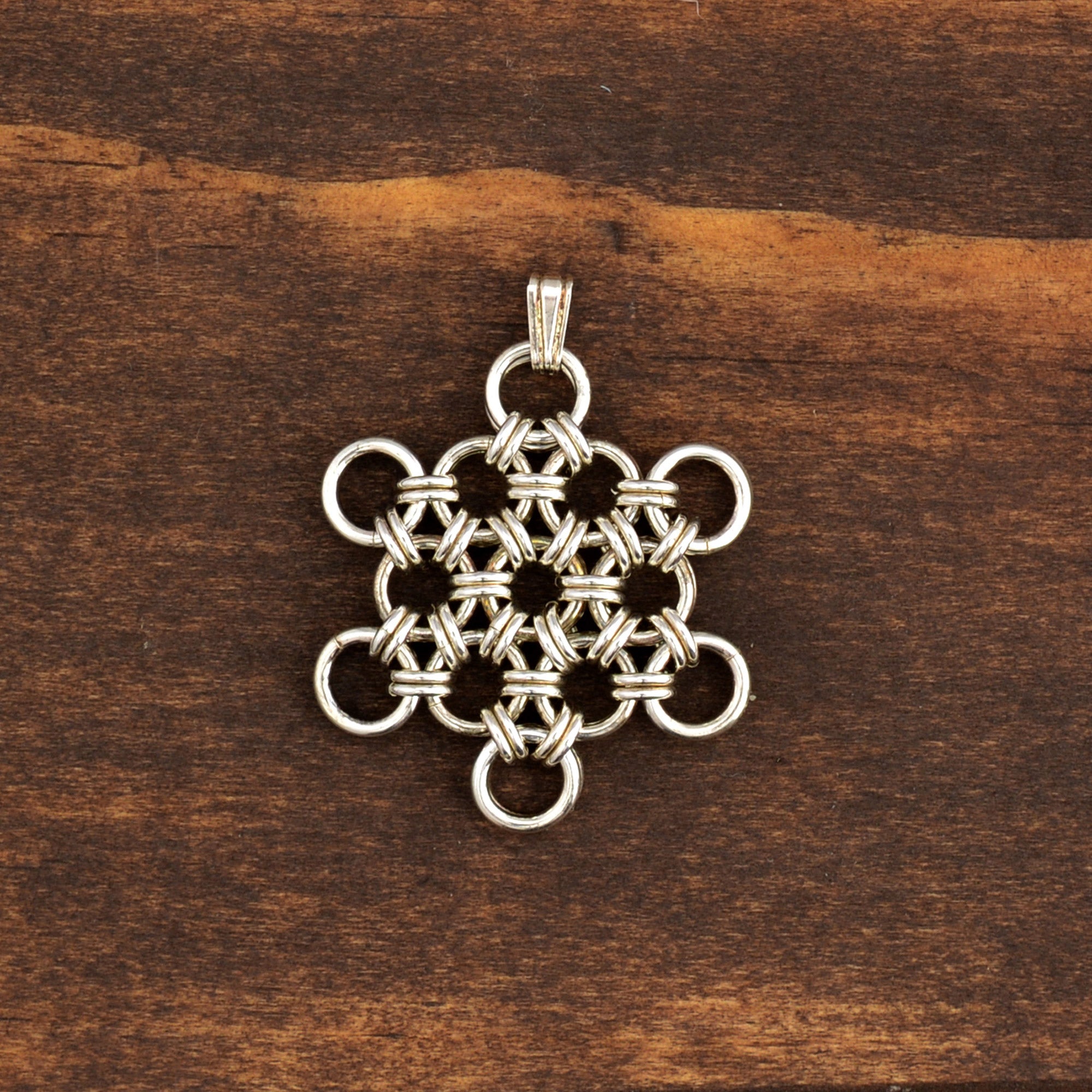 SALE: Sterling Silver Snowflake Pendant