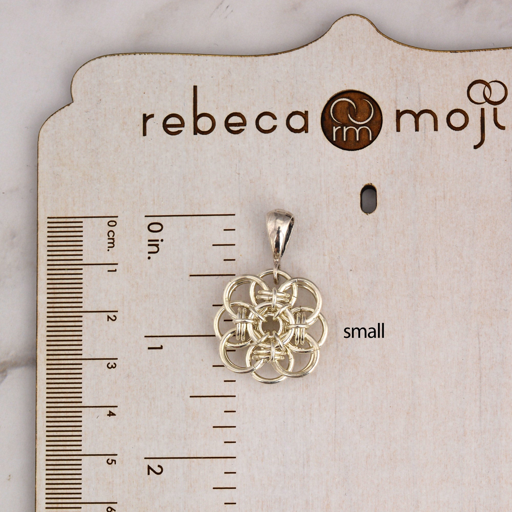 SALE: Sterling Silver Quantum Rose Pendant