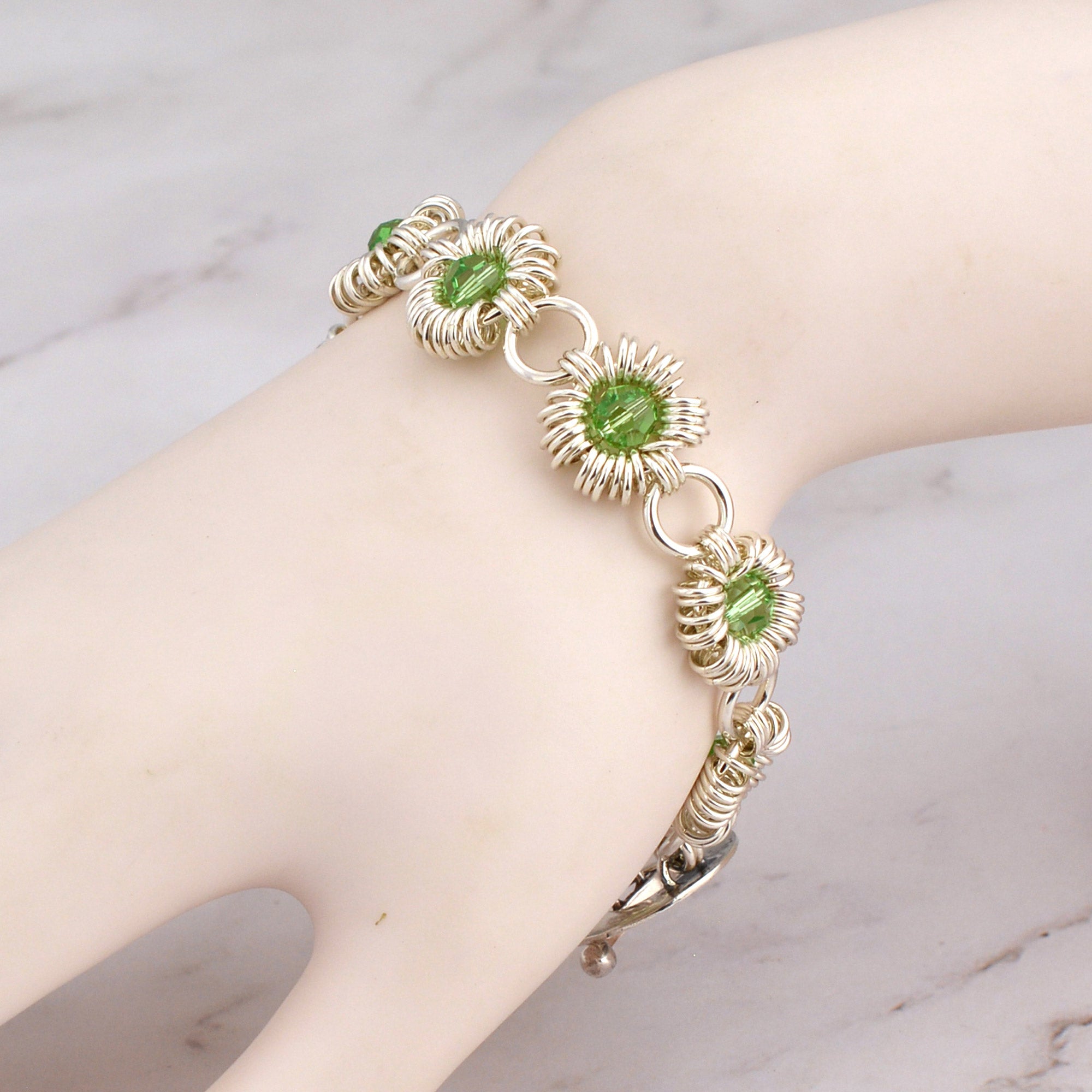 SALE: Coiled Crystals Bracelet - Medium (7.5")