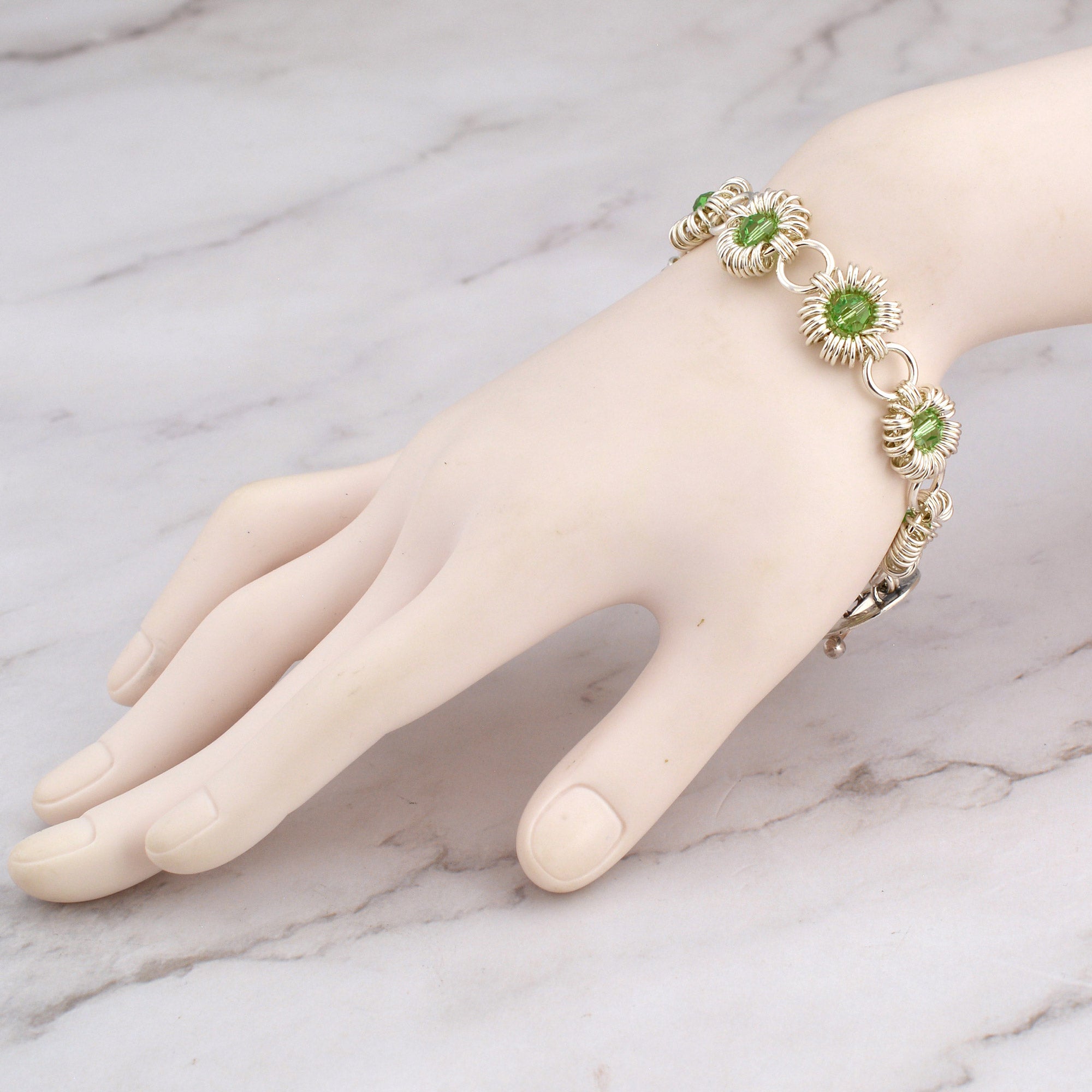 SALE: Coiled Crystals Bracelet - Medium (7.5")