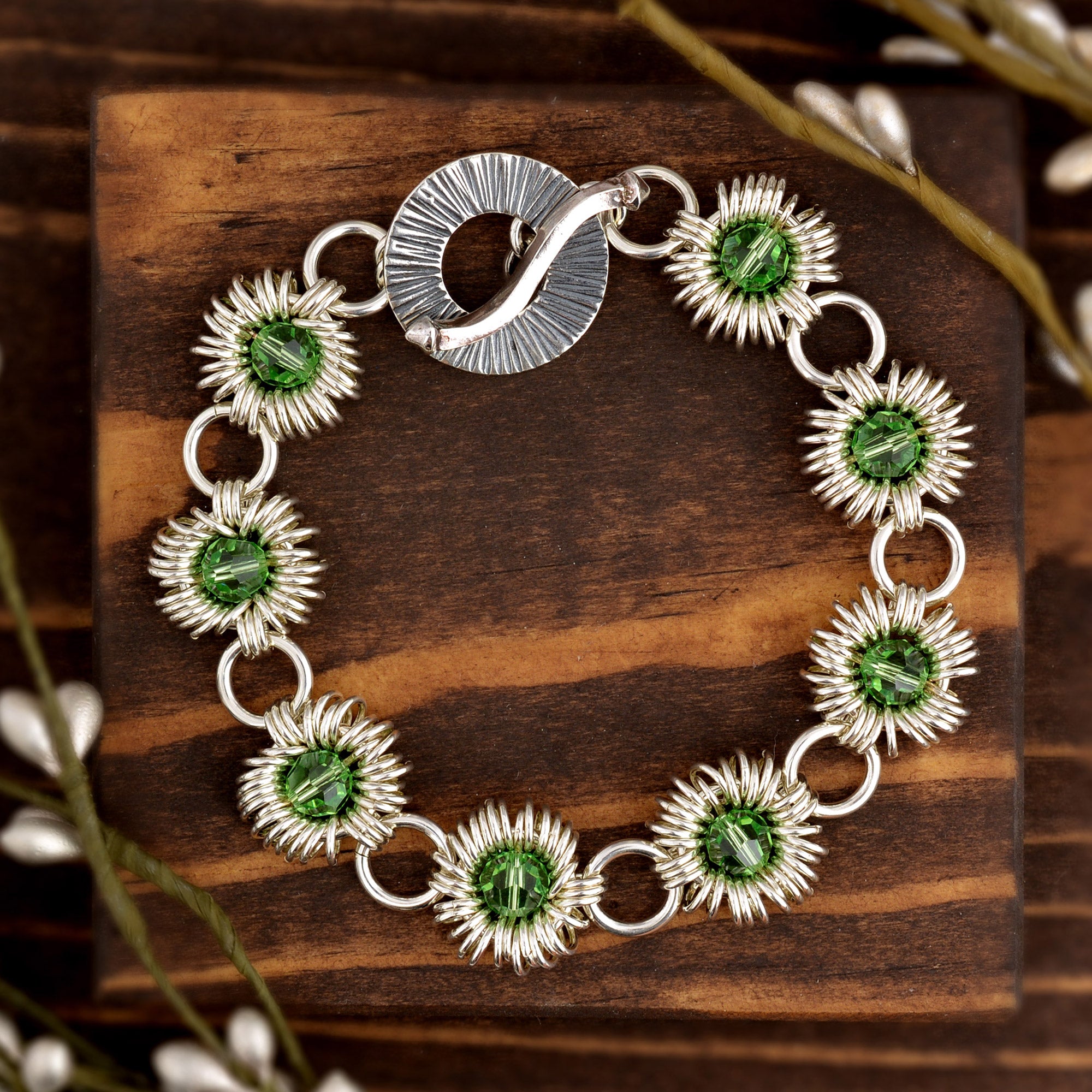 SALE: Coiled Crystals Bracelet - Medium (7.5")