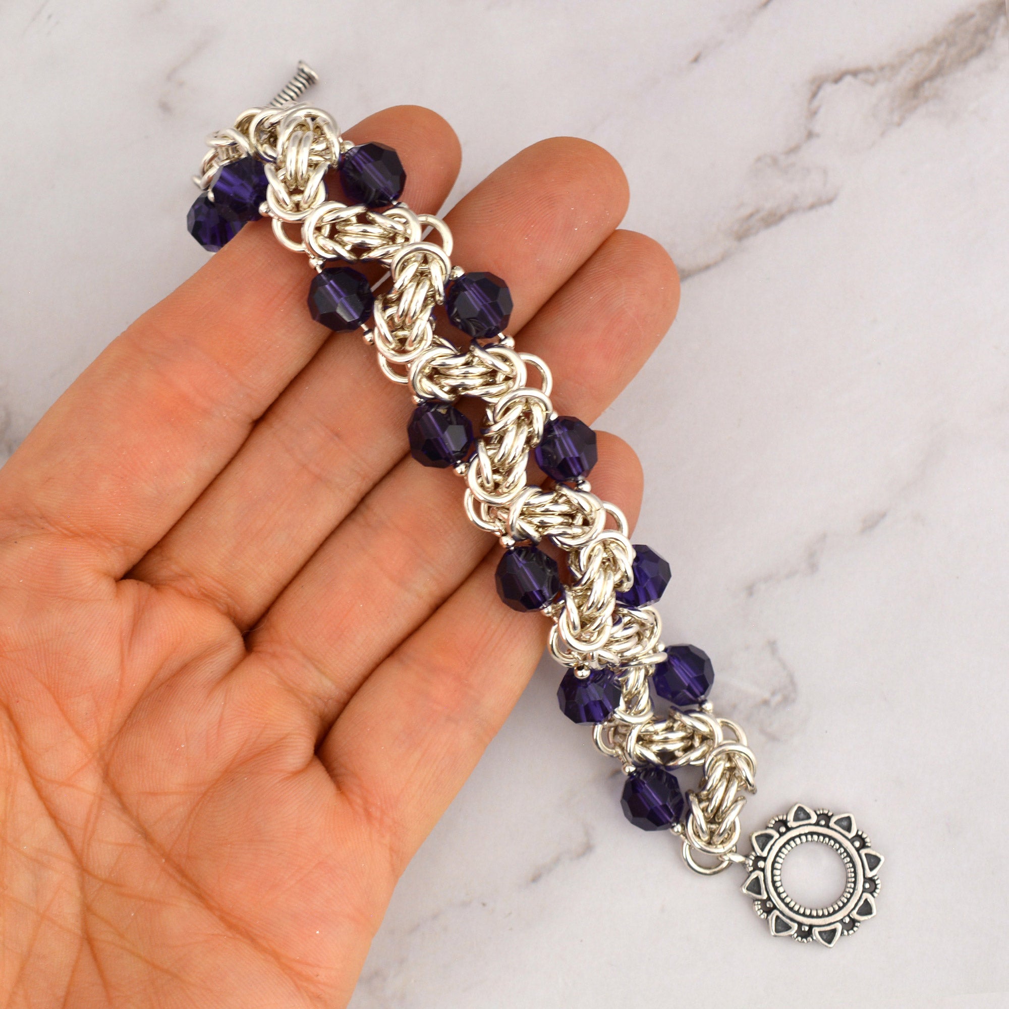 SALE: Zig Zag Byzantine Bracelet - XS (6.5")