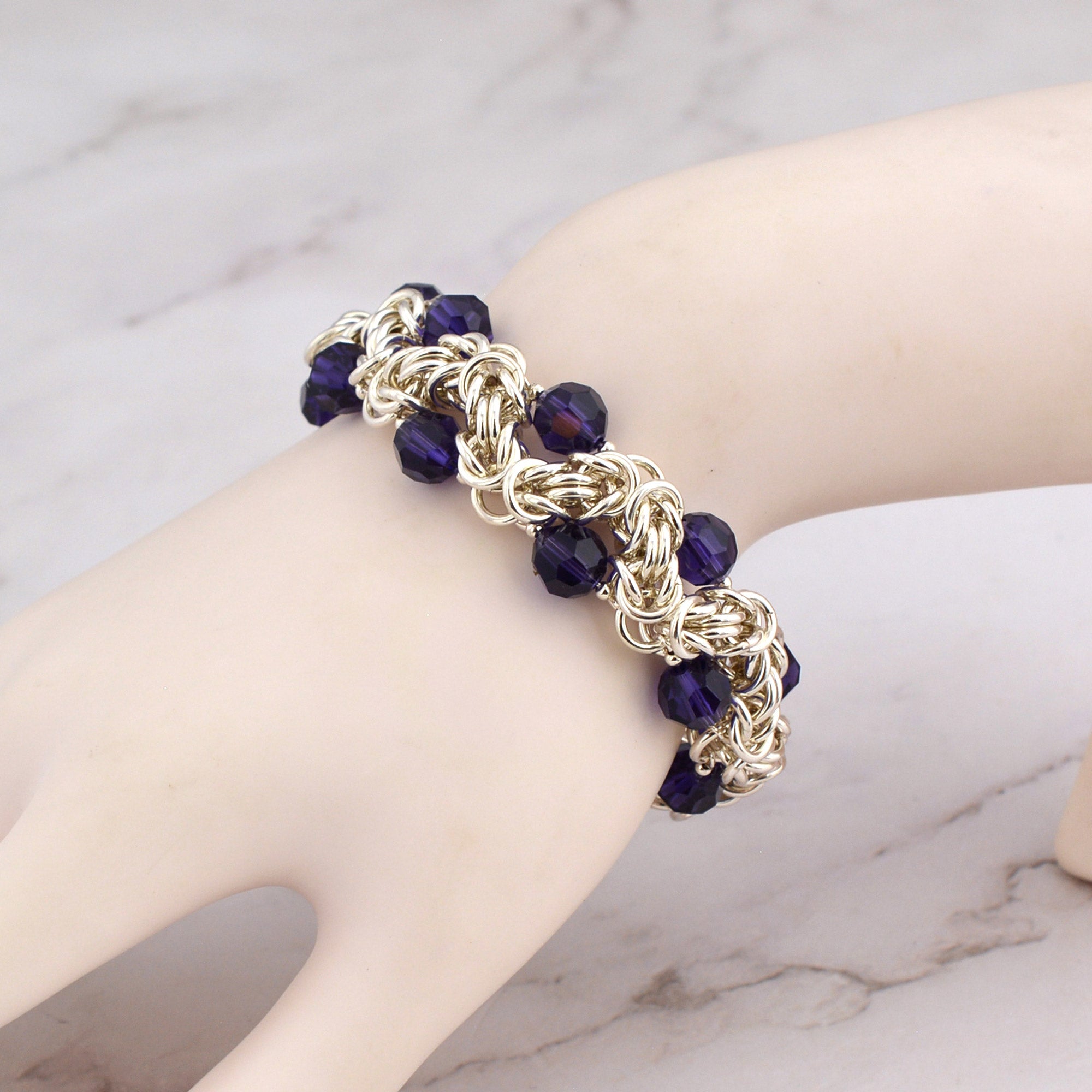 SALE: Zig Zag Byzantine Bracelet - XS (6.5")
