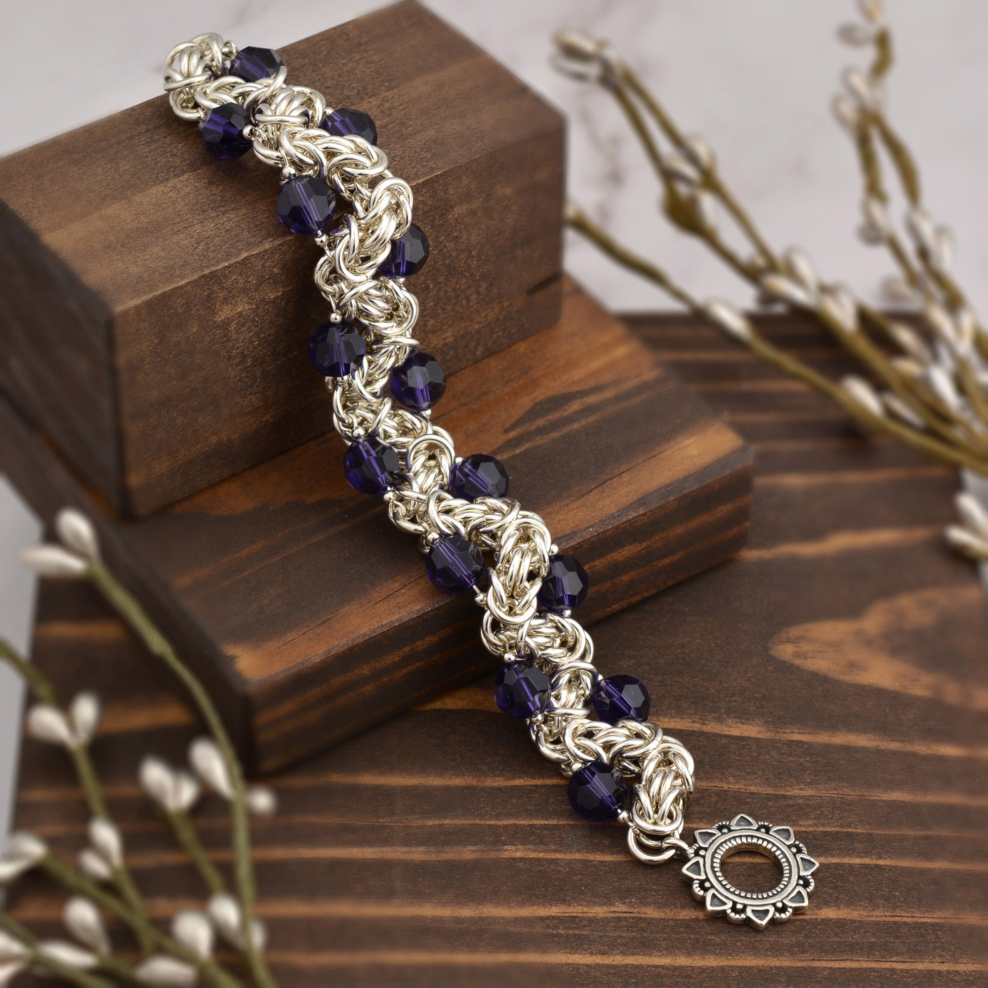 SALE: Zig Zag Byzantine Bracelet - XS (6.5")
