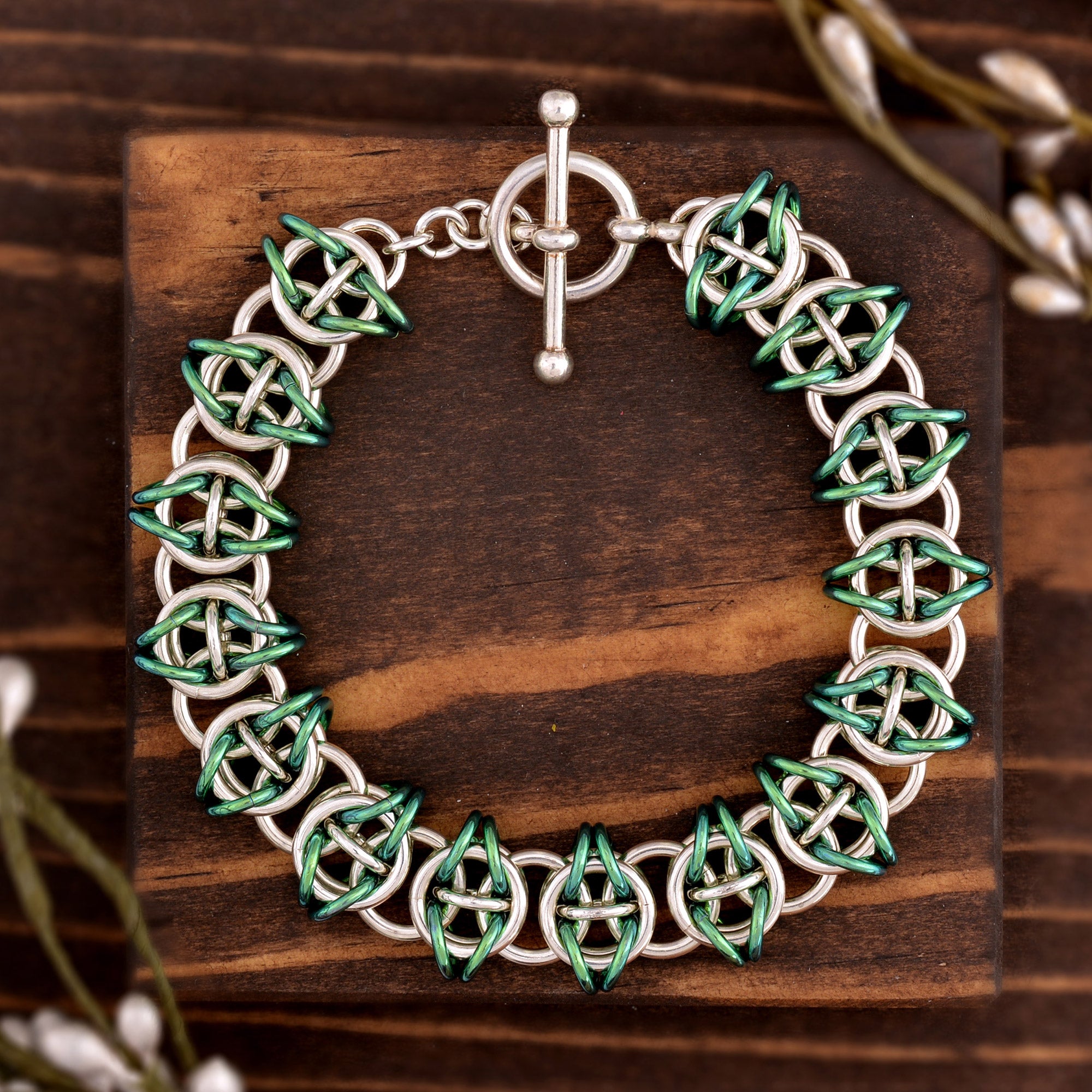 SALE: Celtic Visions Bracelet - Sterling Silver + Niobium