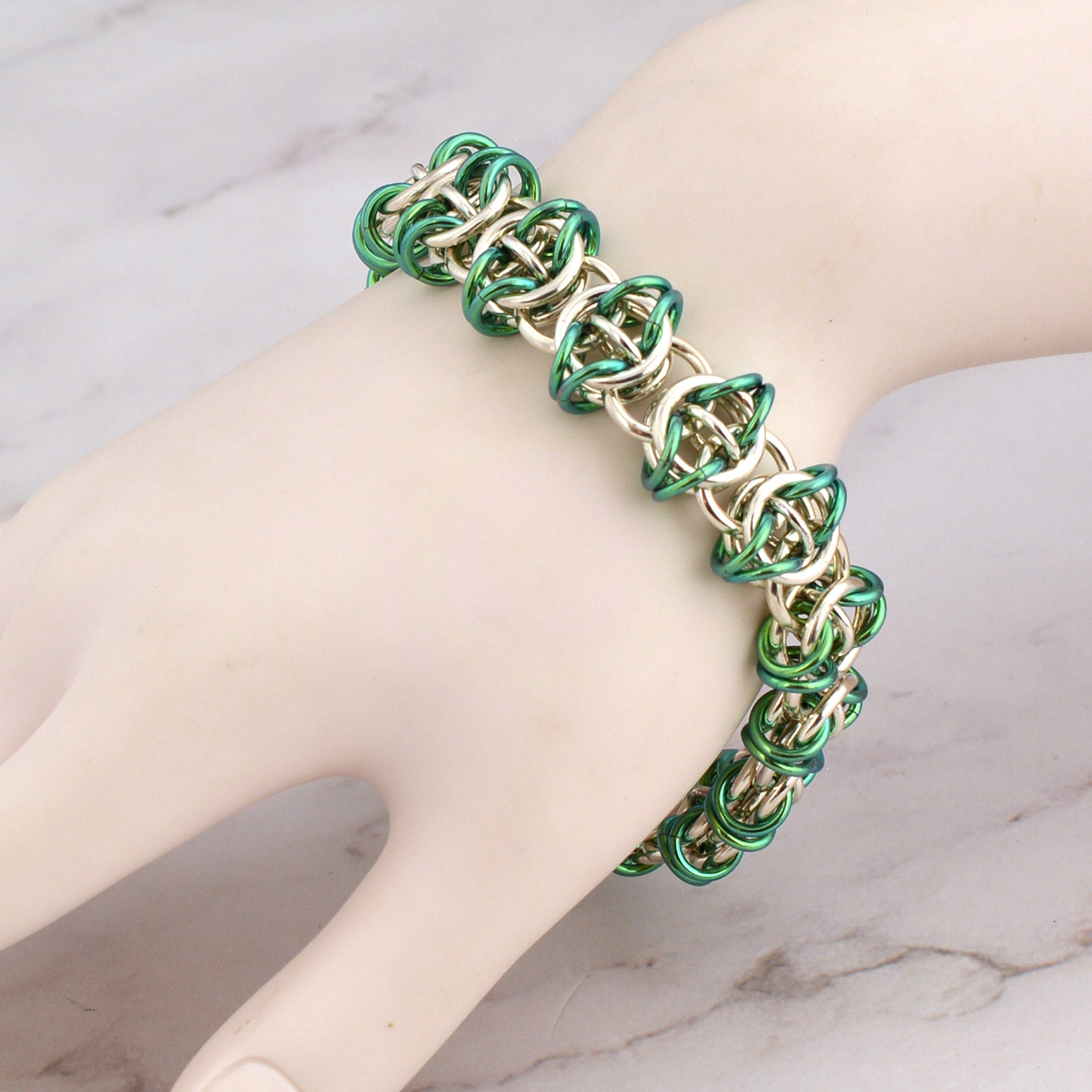 SALE: Celtic Visions Bracelet - Sterling Silver + Niobium