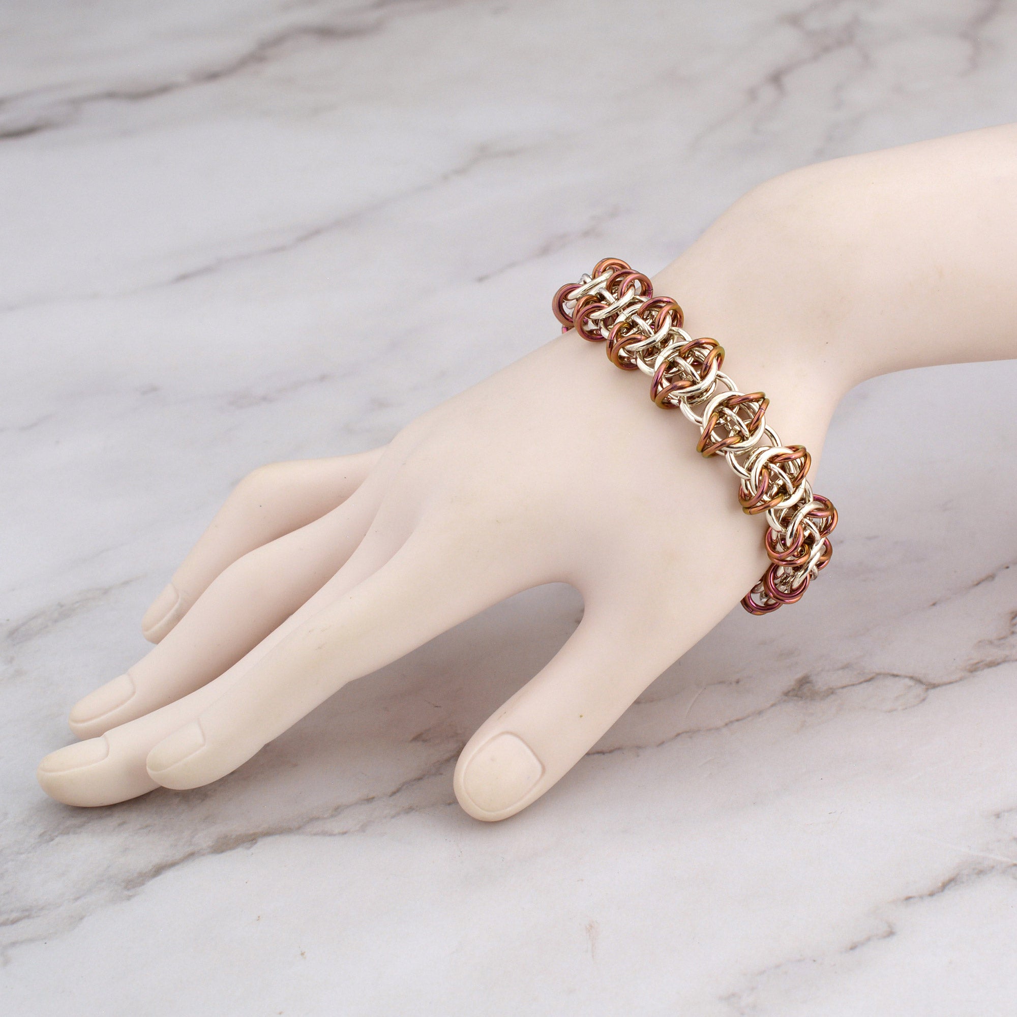 SALE: Celtic Visions Bracelet - Sterling Silver + Niobium