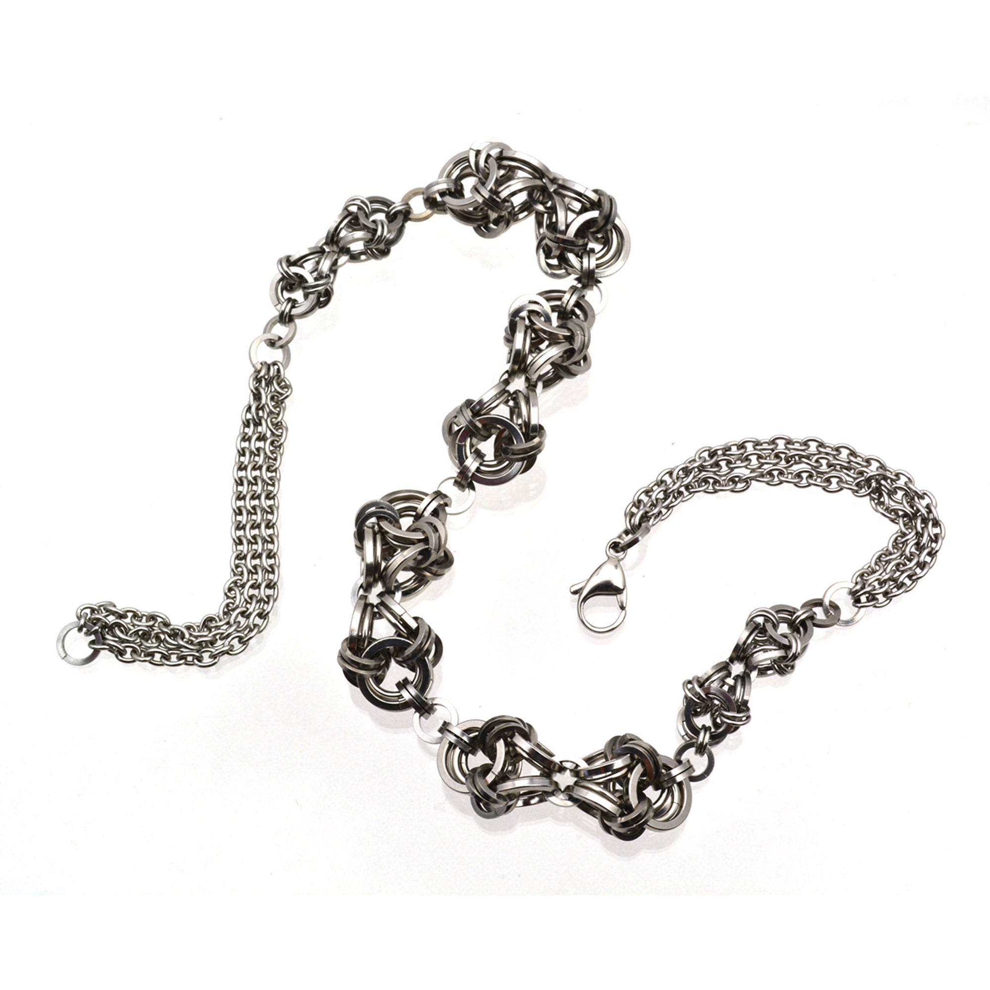 SALE: Stainless Steel Polyhedron Necklace