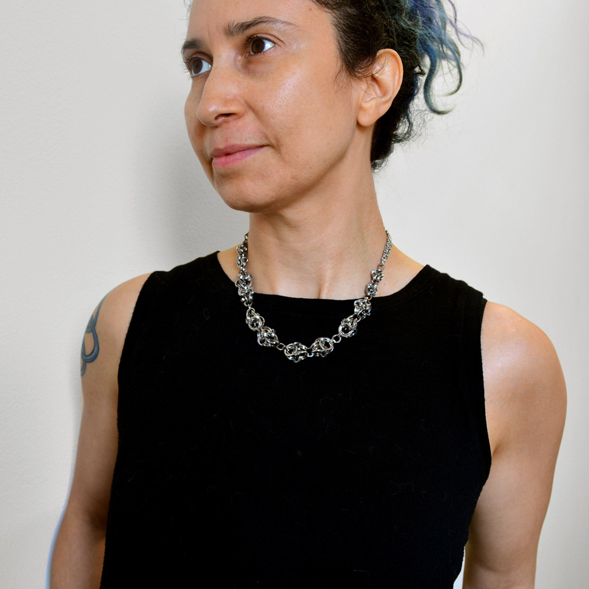 SALE: Stainless Steel Polyhedron Necklace