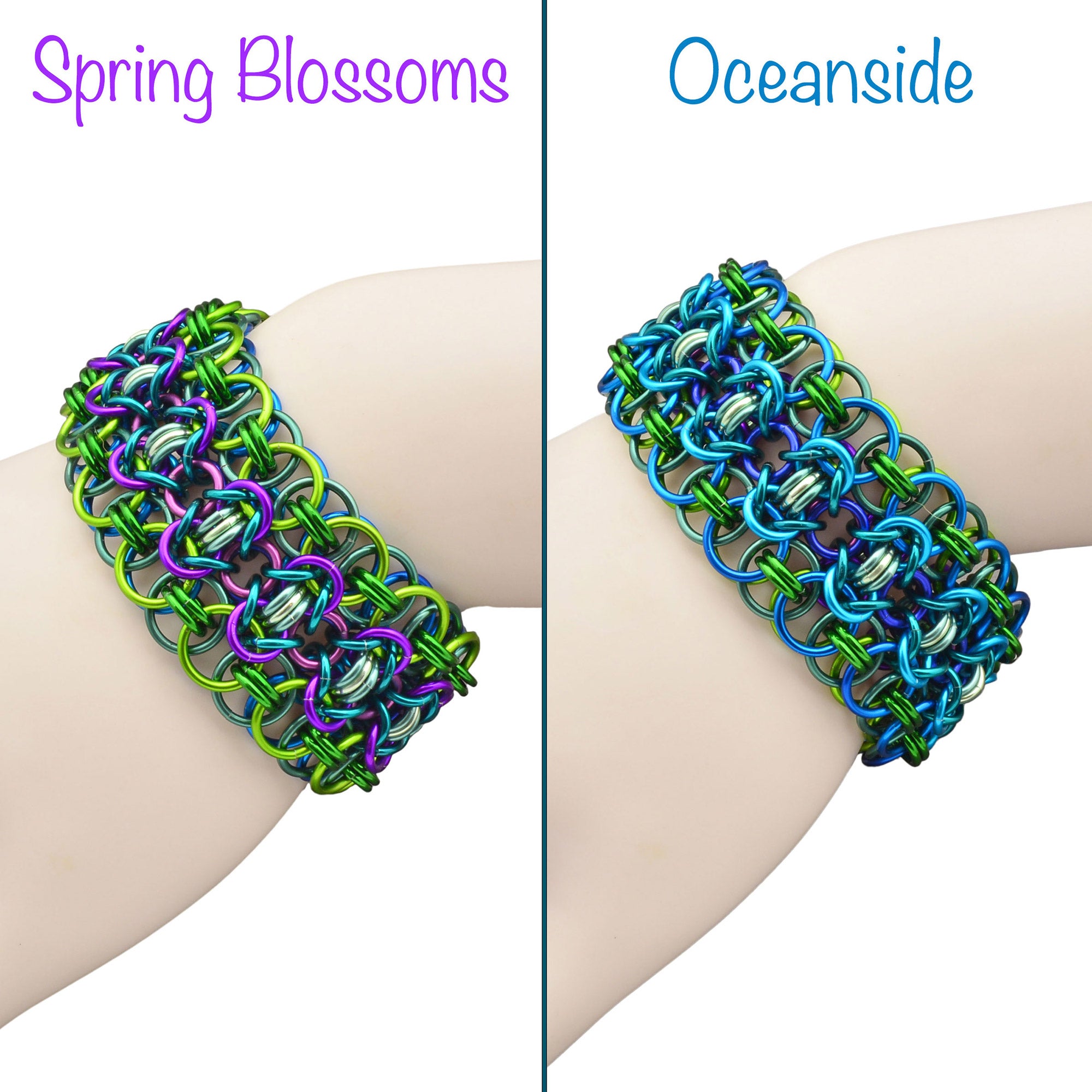 SALE: Reversible Rondo a la Byzantine Cuff - Small (6.5")