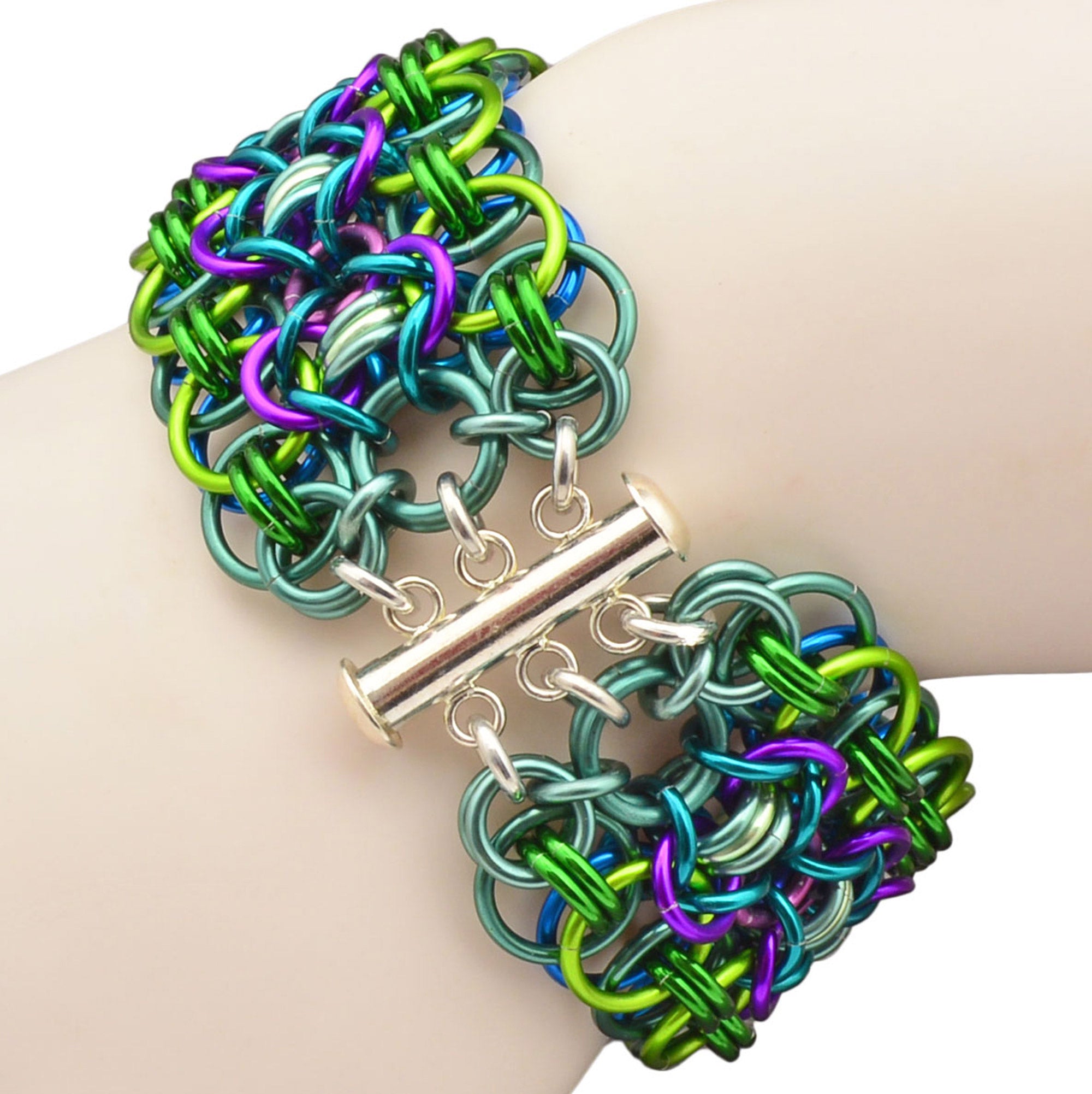 SALE: Reversible Rondo a la Byzantine Cuff - Small (6.5")