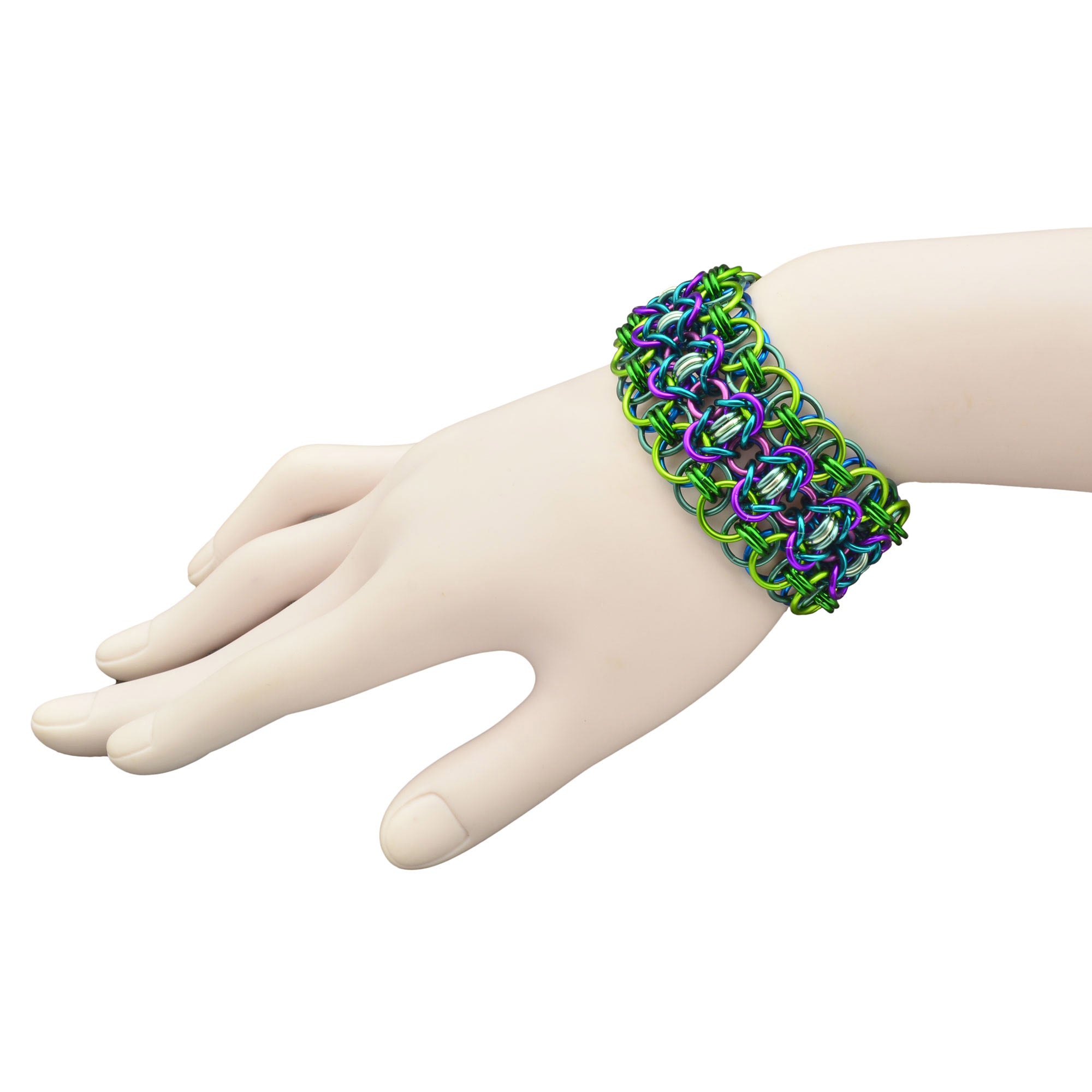 SALE: Reversible Rondo a la Byzantine Cuff - Small (6.5")