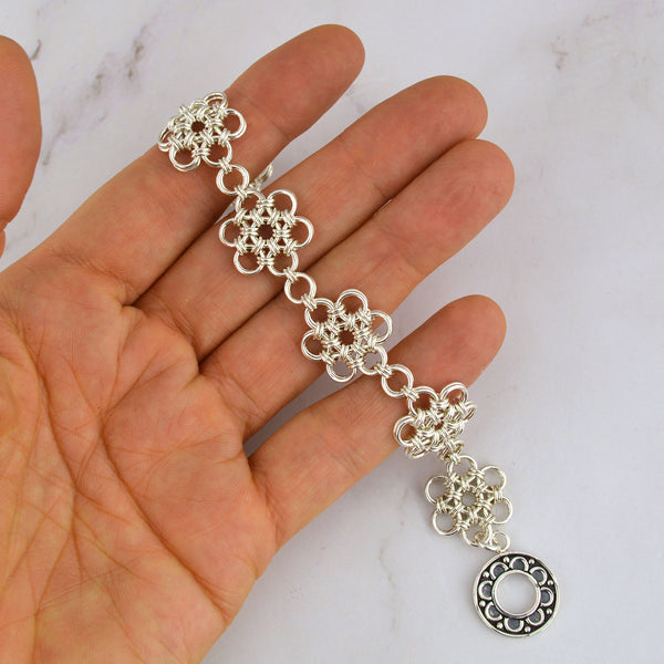 SALE: Sterling Silver Japanese Flower - 7.5"