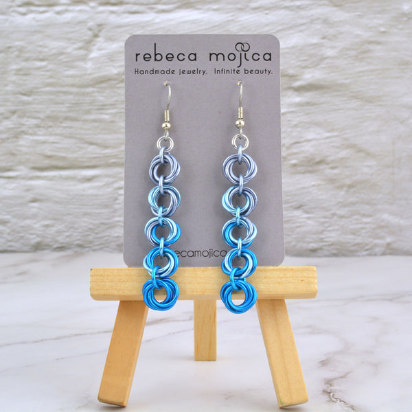 SALE: 5-Knot Earring - Blue Slate